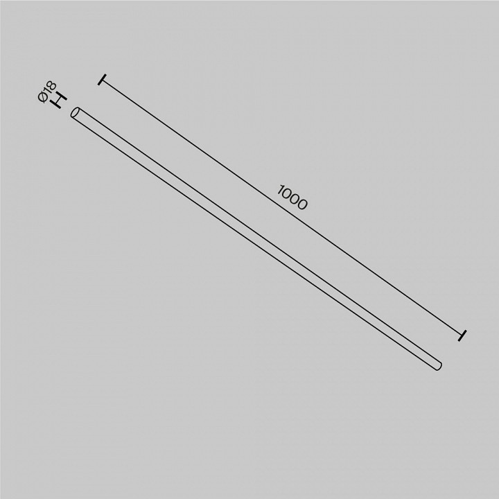 Штанги maytoni accessories for system axity ca001-l1000-bs