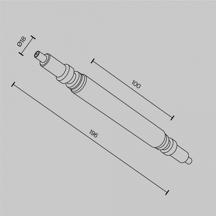 Соединитель линейный maytoni accessories for system axity ca004rc-bs