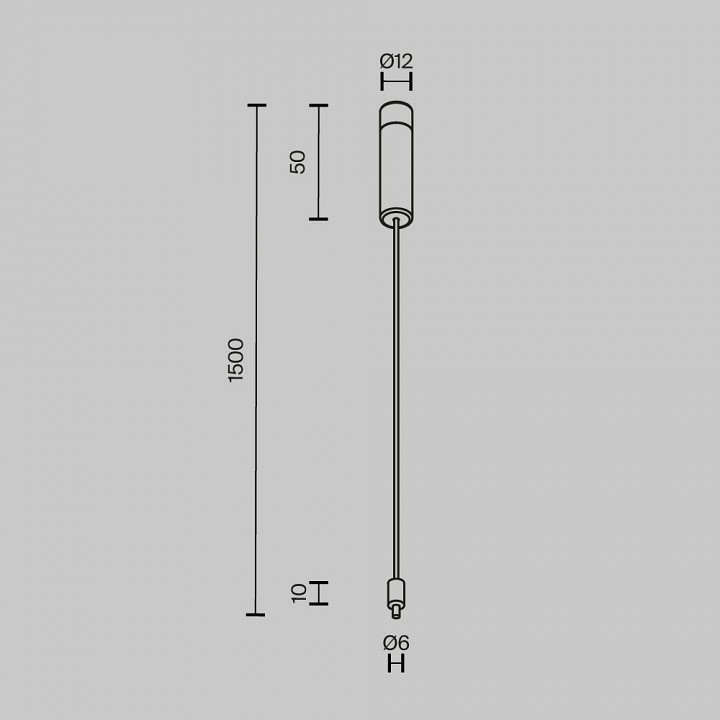 Основание на штанге maytoni accessories for system axity ca009pm-b