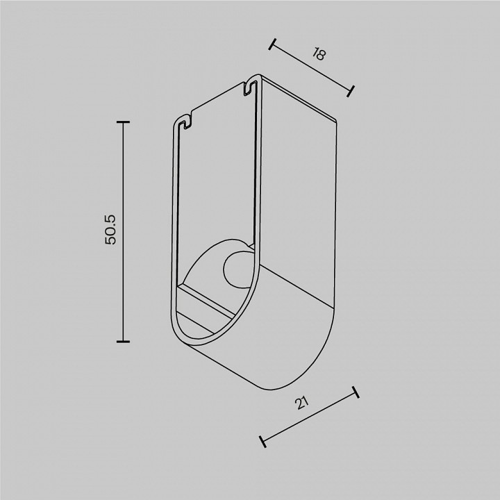 Крепление maytoni accessories for system axity ca010sm-b