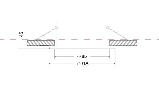 Встраиваемый светильник maytoni yin dl030-2-01b