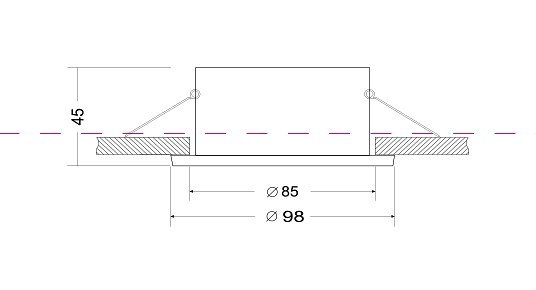 Встраиваемый светильник maytoni yin dl030-2-01w