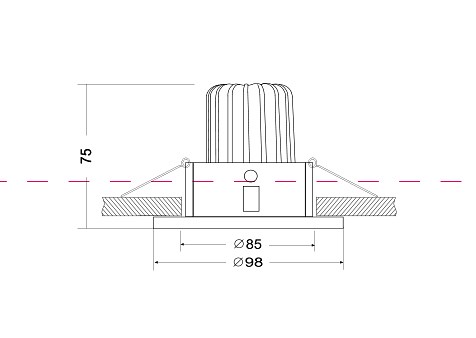 Встраиваемый светильник maytoni yin dl031-2-l12w