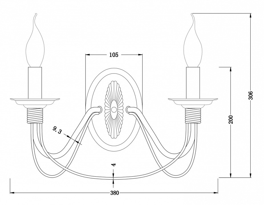 Бра freya velia fr2046-wl-02-br