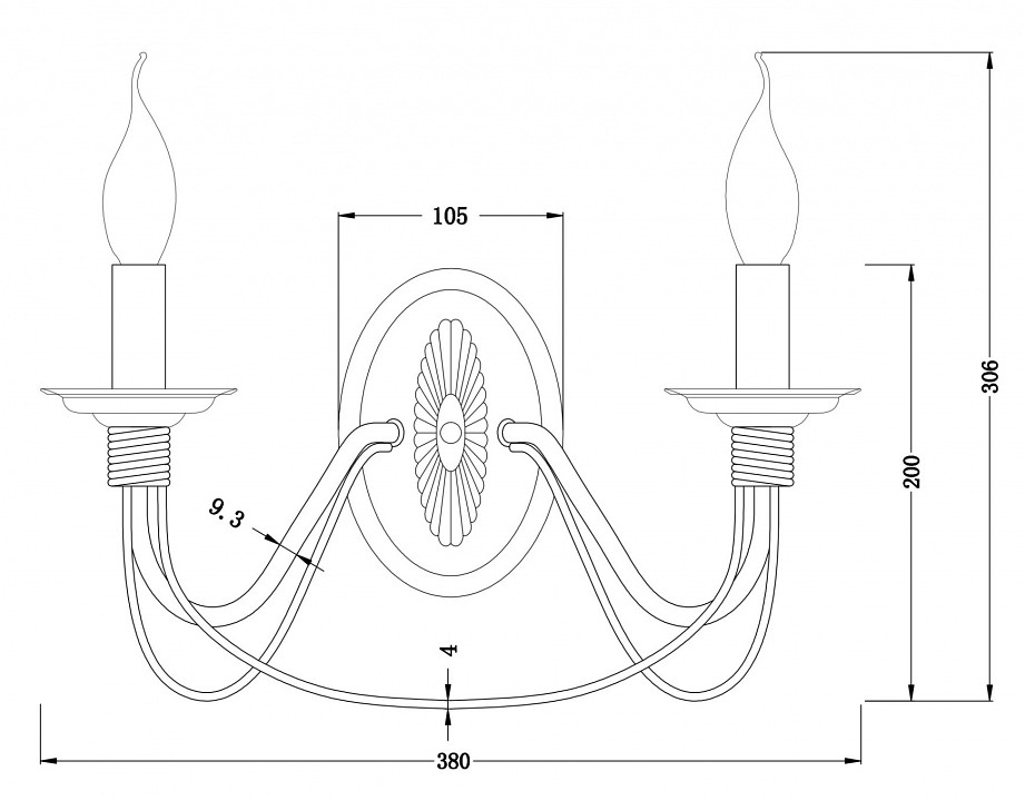 Бра freya velia fr2046-wl-02-wg
