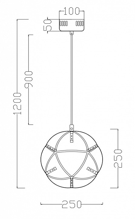 Подвесной светильник freya amber fr5099pl-l6ch