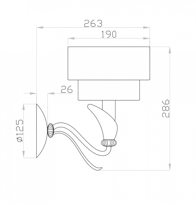 Бра maytoni lillian h311-01-g