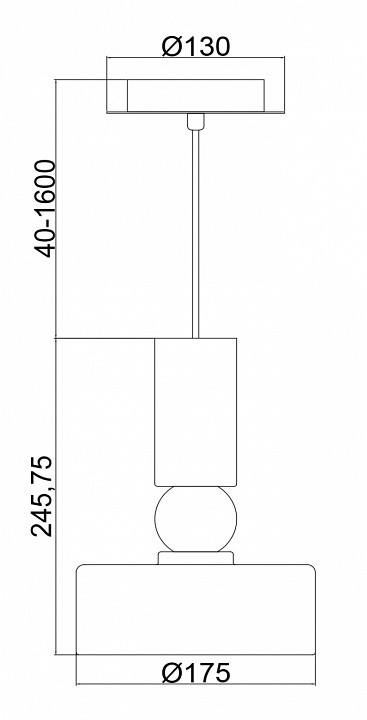 Подвесной светильник maytoni void mod030pl-01gr