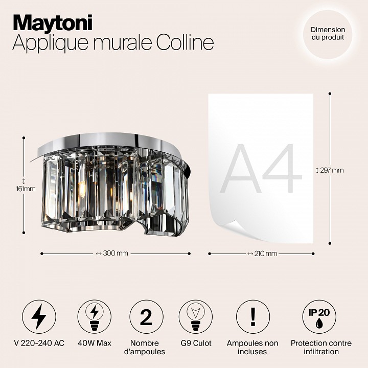 Бра maytoni colline mod083wl-02ch