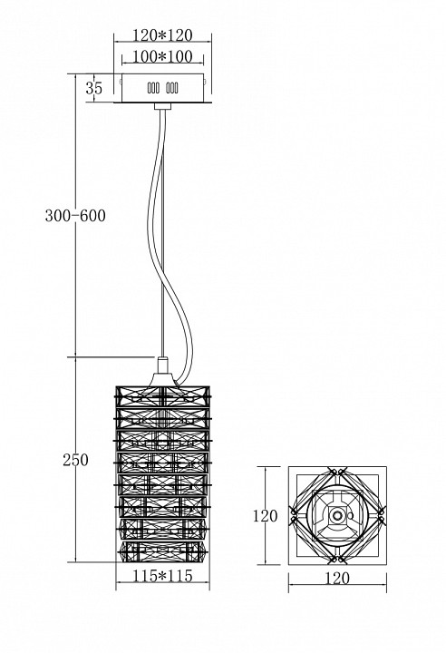 Подвесной светильник maytoni coil mod124pl-l3ch3k
