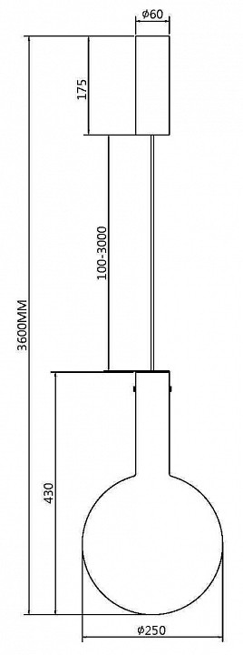 Подвесной светильник maytoni nebula mod182pl-l6w3k