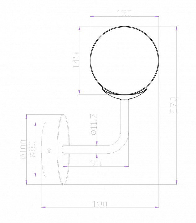 Бра maytoni erich mod221-wl-01-g