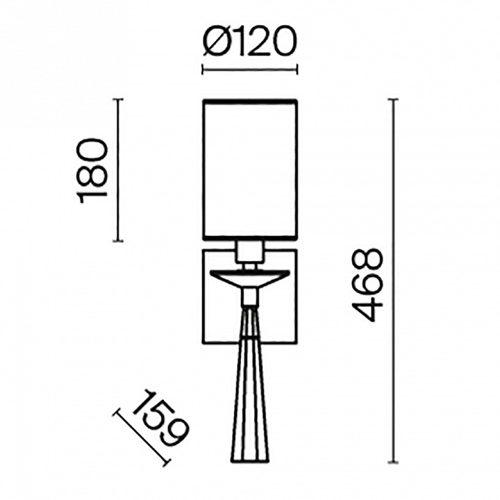 Бра maytoni bianco mod224wl-01bs1