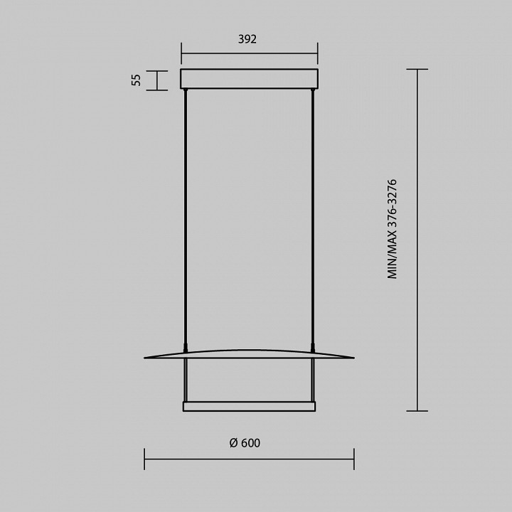 Подвесной светильник maytoni ambience mod280pl-l30b3k1