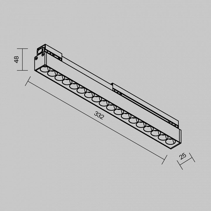 Накладной светильник maytoni points o-tr02-2-s-18wb3k