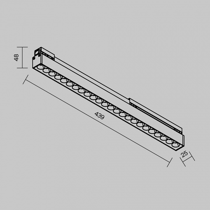 Накладной светильник maytoni points o-tr02-2-s-24wb3k