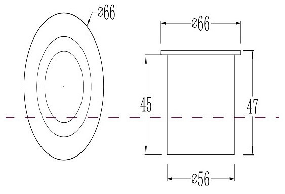 Встраиваемый в дорогу светильник maytoni limo o037-l3b3k