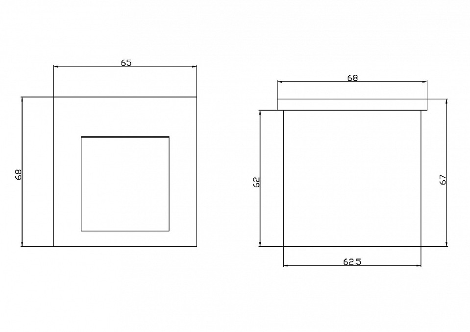 Встраиваемый светильник maytoni arca o038-l3b