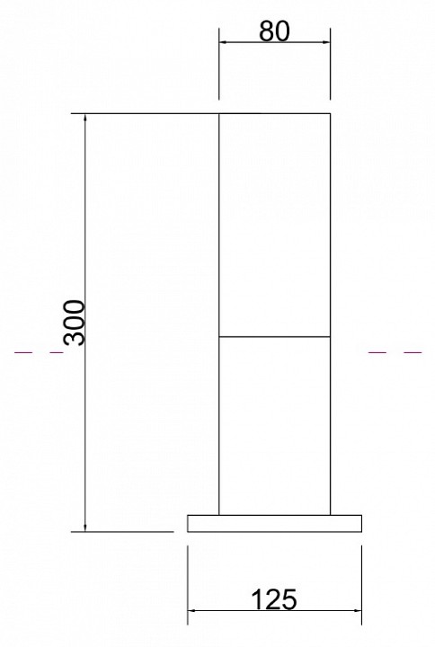 Наземный низкий светильник maytoni willis o418fl-01b