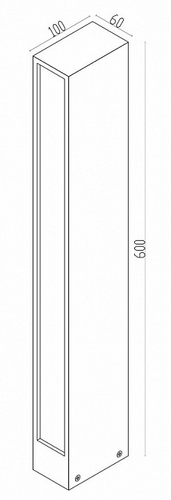 Наземный низкий светильник maytoni hof o422fl-l12gf