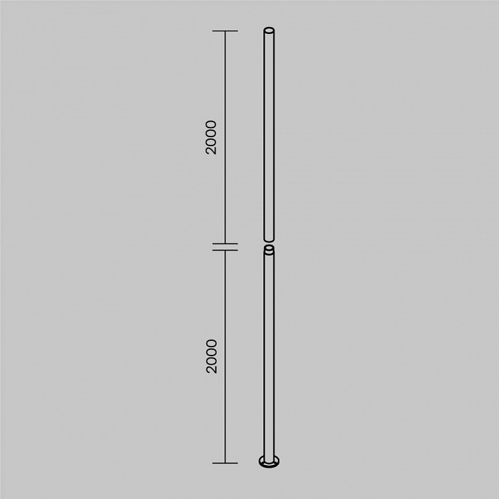 Крепление для фонарного столба maytoni pillar o473p-gf