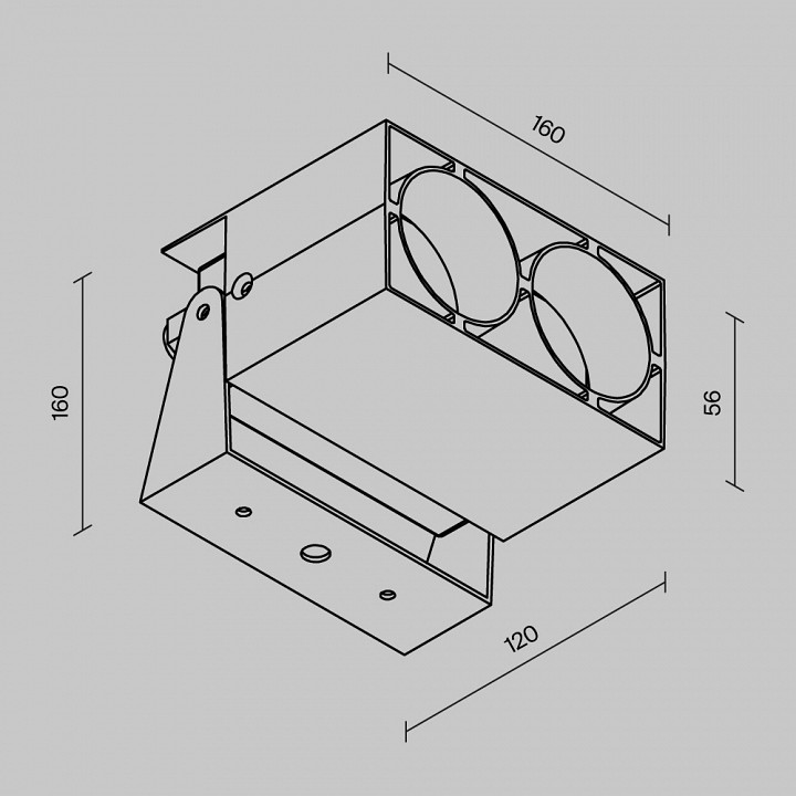 Настенный прожектор maytoni spot o486fl-l10gf3k