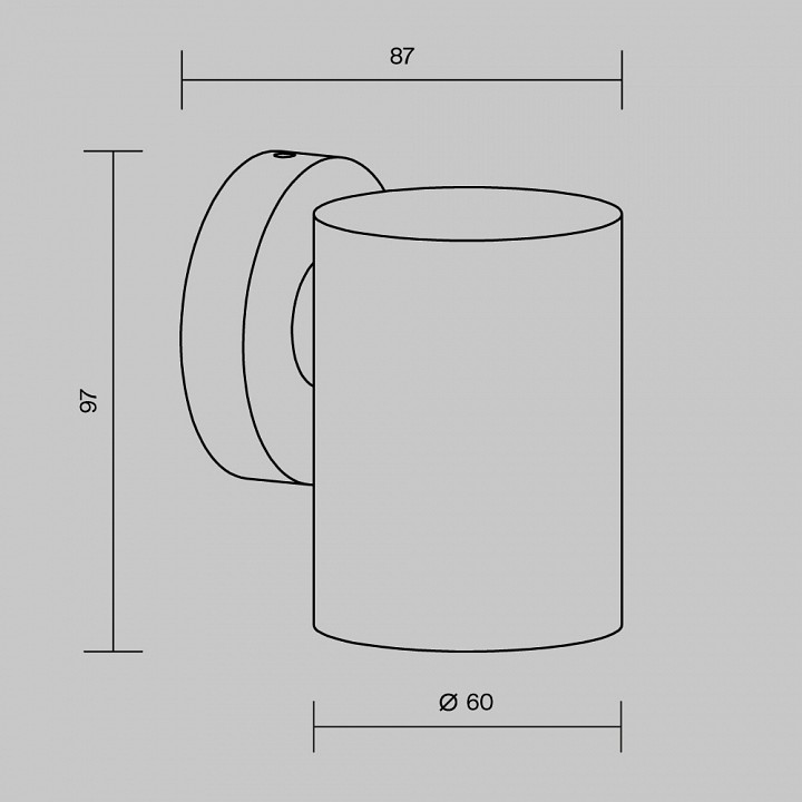 Светильник на штанге maytoni clyde o493wl-01b