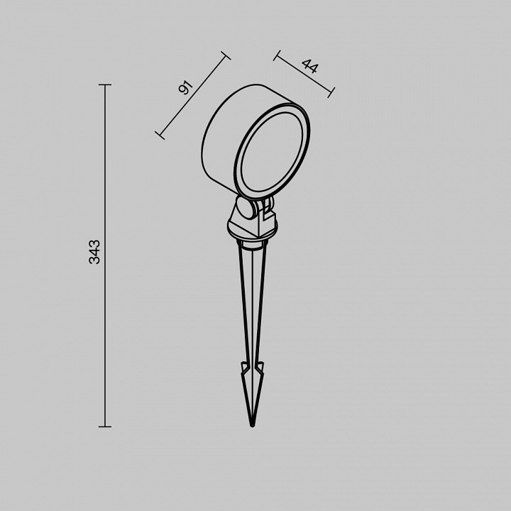 Наземный низкий светильник maytoni core o495fl-l18b3k