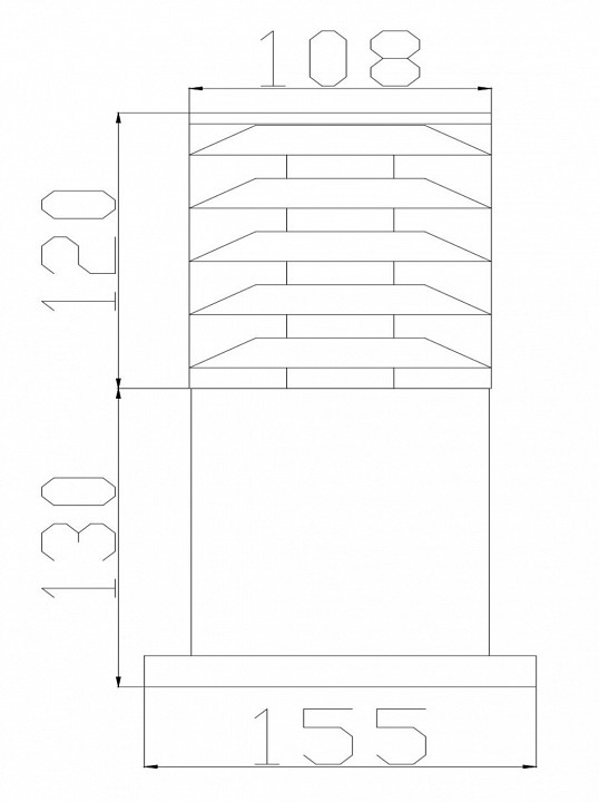 Наземный низкий светильник maytoni bronx o576fl-01b1