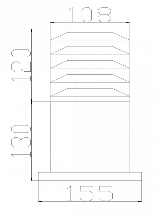 Наземный низкий светильник maytoni bronx o576fl-01gr