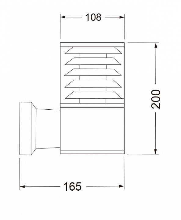 Светильник на штанге maytoni bronx o576wl-01gr
