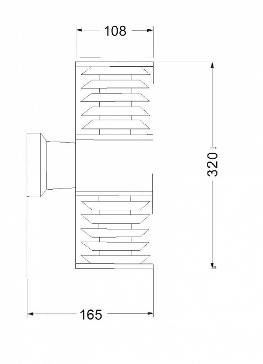 Светильник на штанге maytoni bronx o576wl-02gr