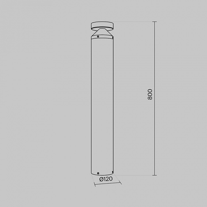 Наземный низкий светильник maytoni olten o591fl-l12gf3k1