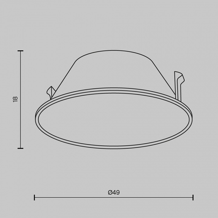 Кольцо декоративное maytoni wise ring057-7-b