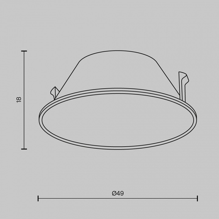 Кольцо декоративное maytoni wise ring057-7-ch