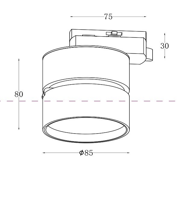 Накладной светильник maytoni onda tr007-1-12w3k-w