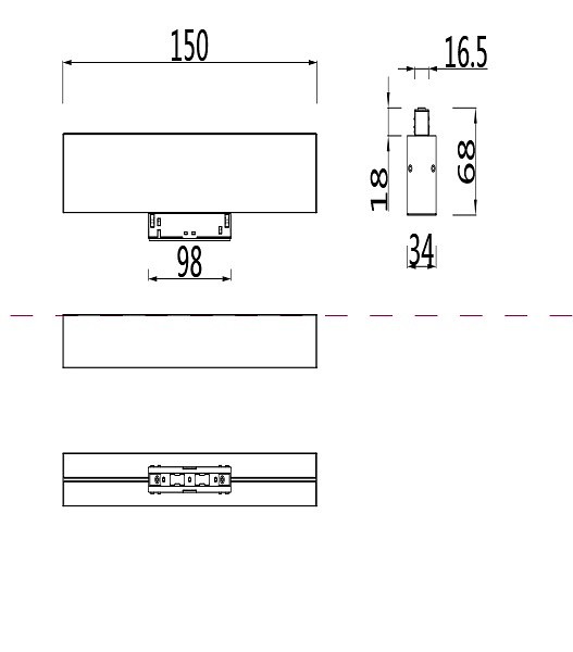 Накладной светильник maytoni basis tr012-2-7w4k-w