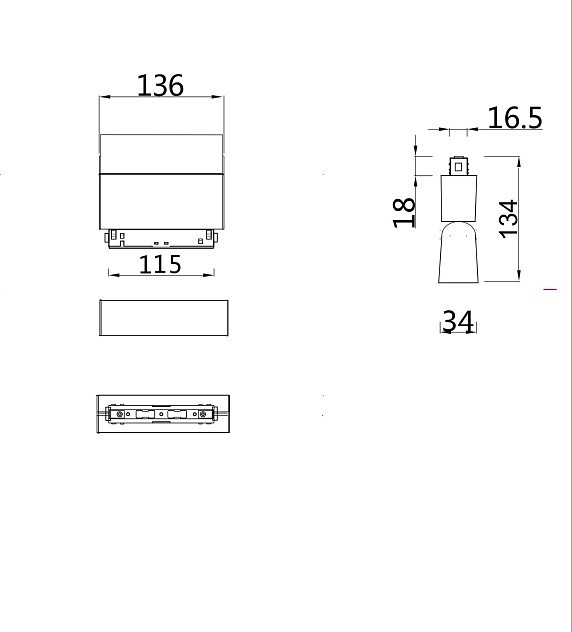 Светильник на штанге maytoni basis tr013-2-10w3k-w