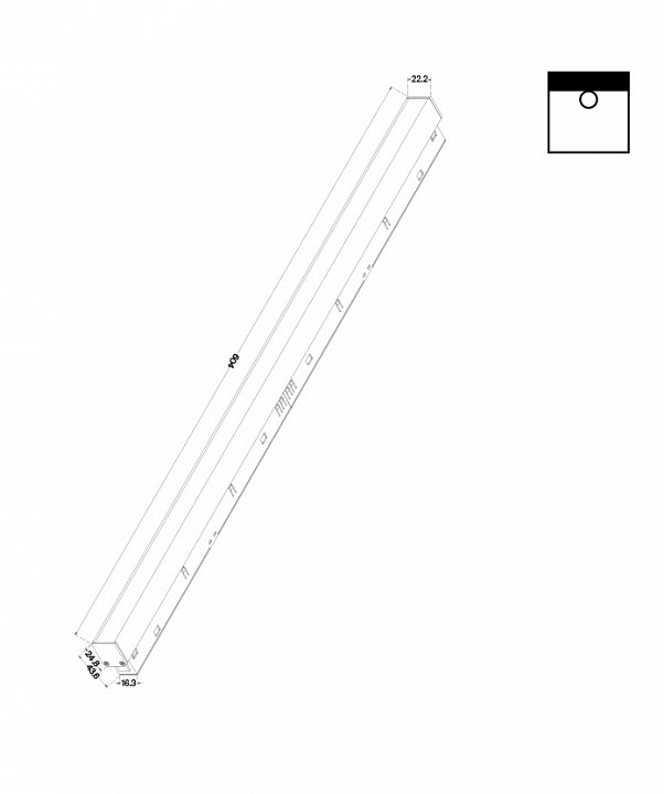 Встраиваемый светильник maytoni basis tr030-2-24w4k-b
