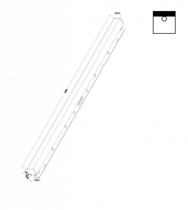 Встраиваемый светильник maytoni basis tr030-4-24w3k-ww-ds-b