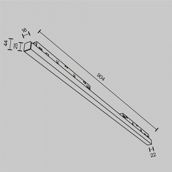 Встраиваемый светильник maytoni basis tr030-4-30wtw-dd2-b