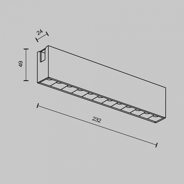 Накладной светильник maytoni points tr150-1-12w3k-m-pt