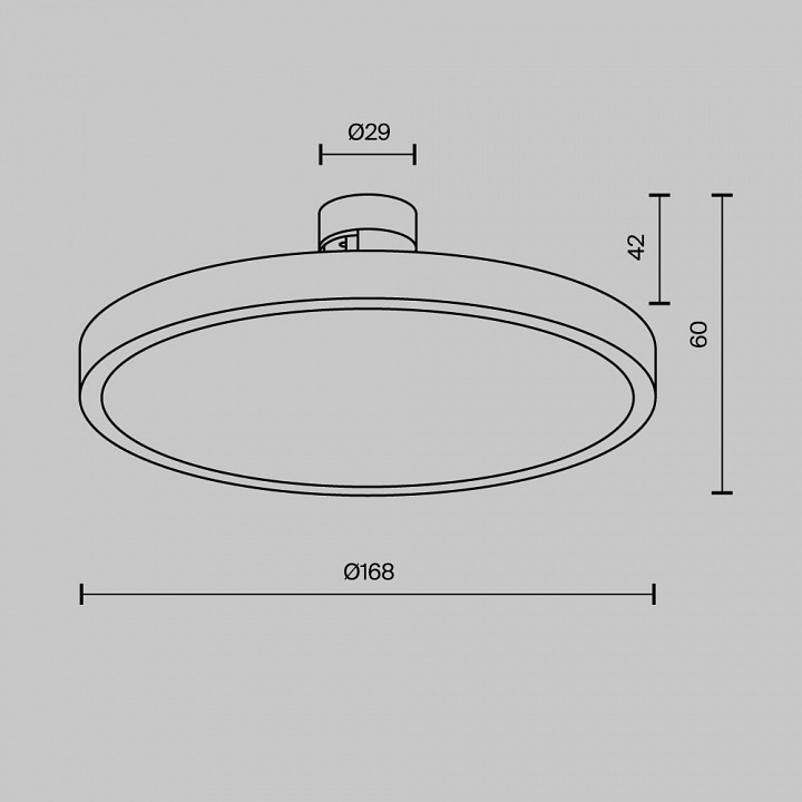 Накладной светильник maytoni plato tr153-1-10w4k-bs