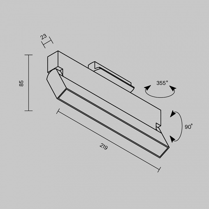 Накладной светильник maytoni basis rot tr223-1-12wcct-w-b