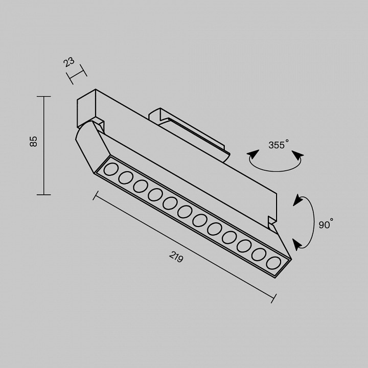 Накладной светильник maytoni points tr224-1-12wcct-m-w