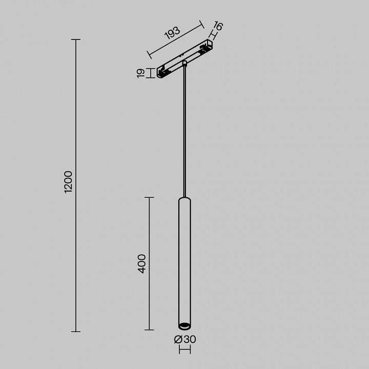 Подвесной светильник maytoni focus led tr226-4-5wtw-m-dd2-b