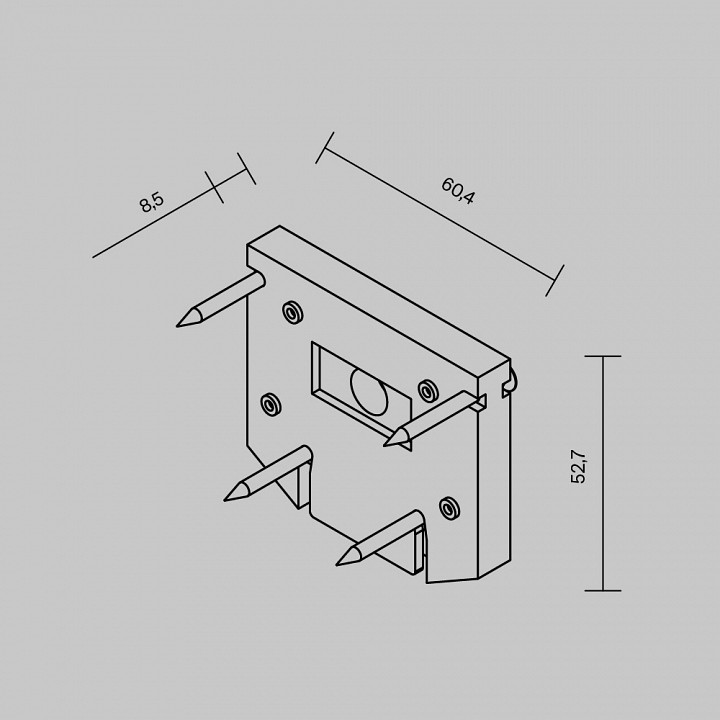 Заглушка для трека maytoni accessories for tracks exility tra034d-ec-422b