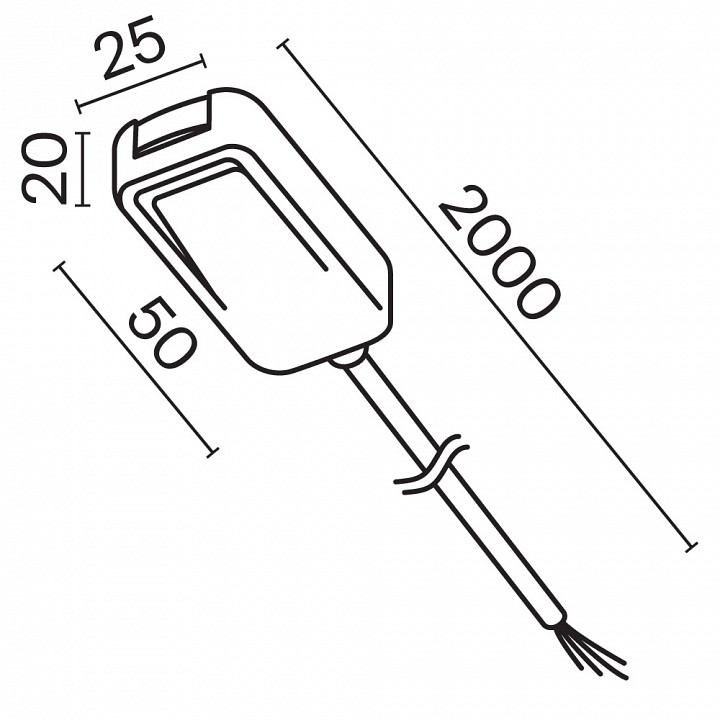 Токопровод концевой maytoni accessories for tracks radity tra084b-12b-200
