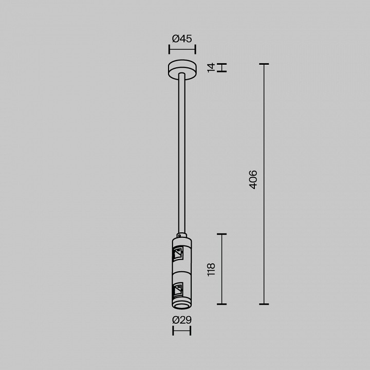 Основание на штанге maytoni flarity tra158c-d1-pt
