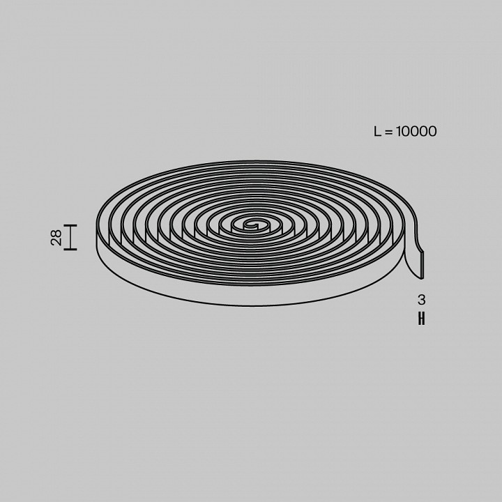 Трек-ремень maytoni conductive textile tape parity trx130-1.10lg